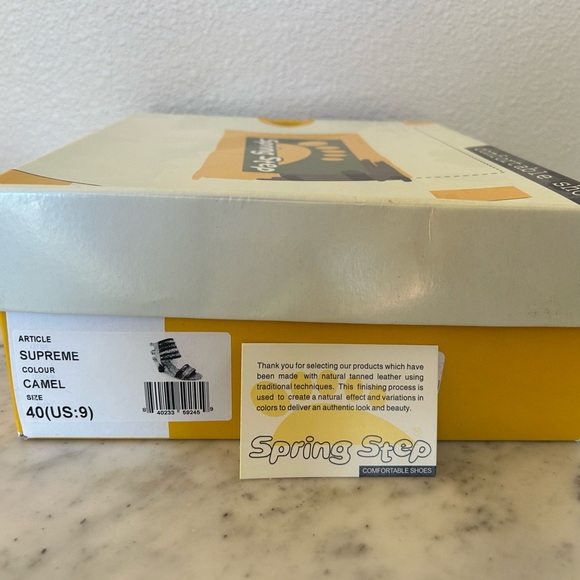 Spring Step Multicolor Striped Heels - Picture 7 of 7